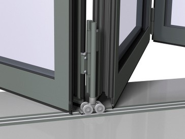 Ventanas de aluminio plegables